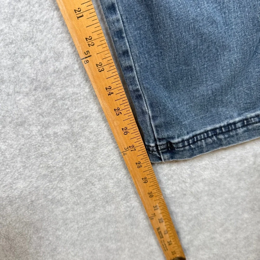 Kuhl Kanvus Jean Mens Faded Blue Indigo Straight Leg Pants 36x32 (Fits 33x28) - Picture 3 of 13